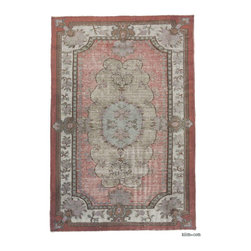 Hand Carved Over-Dyed Rug - Area Rugs