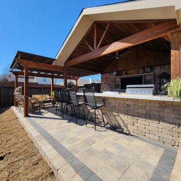 Patio Cover and Pergola Combination in Frisco, TX
