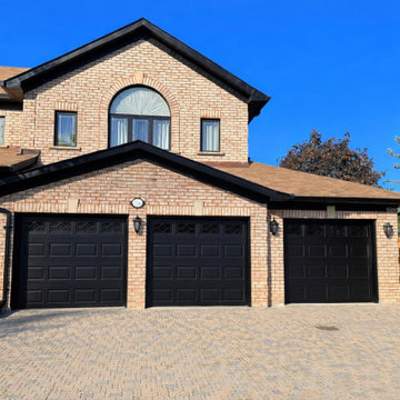 Painted Garage Doors and Exterior Trim, Toronto