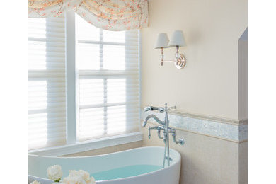 Inspiration for a transitional bathroom remodel in Boston