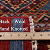 2' 7" X 4' 0" Super Kazak Khorjin Handmade Wool Rug Q10834