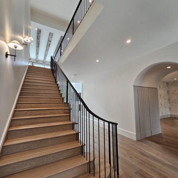 Project #119 | White Oak Staircase with Stacked Bullnose Detail