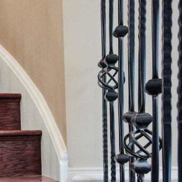 Project #13 | Curved Custom Wrought Iron Staircase