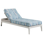 Tommy Bahama - Seabrook Outdoor Chaise by Tommy Bahama - The Seabrook Outdoor Chaise by Tommy Bahama features a features an aluminum frame, cushion seat and back in a herringbone pattern of all-weather wicker with blended shades of ivory, taupe, and gray.