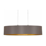 Carpi - oval fabric hanging light, 100 cm long
