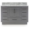 Kendall Gray Vanity With Plinth Base, 48"