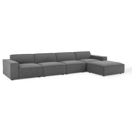 Restore 5-Piece Sectional Sofa, Charcoal