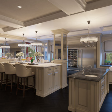 Traditional style Kitchen. Optional designs same footprint.