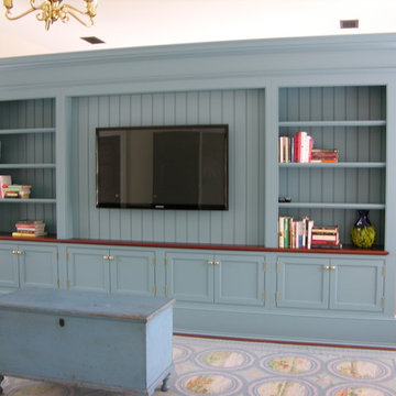 Custom Entertainment Center/Room Divider.  One side is an entertainment center.