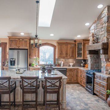 Rustic Kitchen in Hickory and Alder