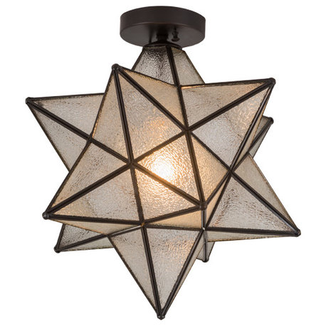 18 Wide Moravian Star Flushmount