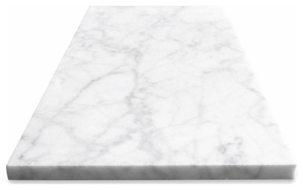 6x12 Carrara Venato Marble Subway Tile Honed Bianco White Carrera, 100 sq.ft.
