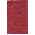 KAS - KAS Bliss 1584 Red Heather Shag Area Rug, 7'6" X 9'6" - This is a collection that, in all honesty, lives up to its name. Featuring extreme softness and luxury, our Bliss super soft shag is available in a number of beautiful colors that will feel amazing underfoot. Densely woven in polyester and surprisingly affordable, these rugs bring sophisticated living to an all-new level.