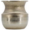 Aluminum Round Pot / Vase D8.5x9"