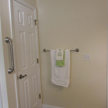 Bathroom Remodel-Refresh with fiberglass surround