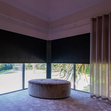 Luxury Bedroom with Curtains and Blackout Blinds