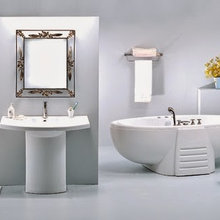 White bathroom furniture