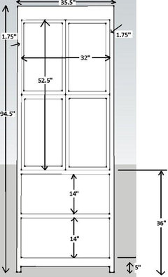 Pleasing dimensions for a linen closet