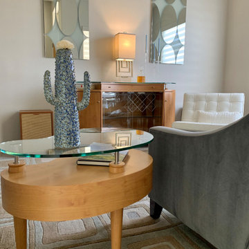 The lounge space is a welcome respite for listening, reading and enjoying an adu