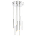 Z-Lite - Z-Lite 917MP12-CH-LED-9RCH Forest - 12" 20W 4 LED Island/Billiard - With a windchime-inspired silhouette, this four-liForest 12" 20W 4 LED Chrome Chrome Shade *UL Approved: YES Energy Star Qualified: n/a ADA Certified: n/a  *Number of Lights: Lamp: 9-*Wattage:5w LED-Integrated bulb(s) *Bulb Included:Yes *Bulb Type:LED-Integrated *Finish Type:Chrome