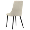 The Lofton Dining Chair, Fabric, Set of 2, Beige