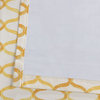 Illusions Yellow Printed Cotton Curtain Single Panel, 50"x 96"