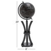 Wood Metal Globe 8"x23"
