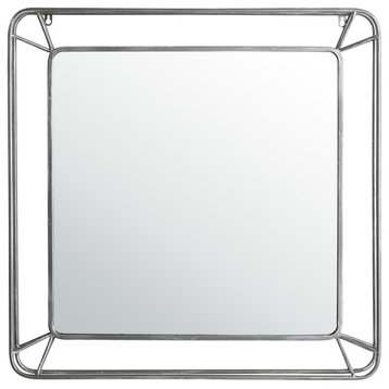 29.50"H Square Metal Wall Mirror