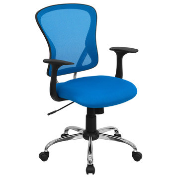 Blue Mesh Chair H-8369F-BL-GG