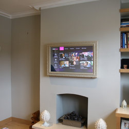 40" Rome Ivory TV Mirror Frame - Products