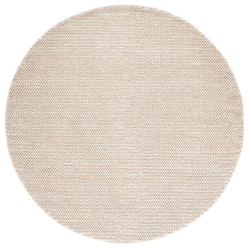 Safavieh Couture Natura Collection NAT426 Rug, Beige/Ivory, 6'x6' Round