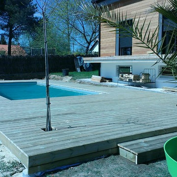 DECK DE PISCINE ET TERRASSE HAUTE