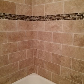 Travertine Shower / Frisco, TX