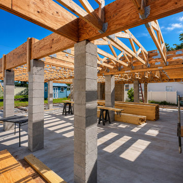 Three-Story Custom Home — Phase 1 of Phase 3: 2nd-Floor Structural Framing