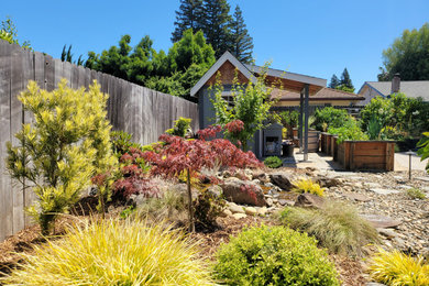 Mountain style home design photo in Sacramento