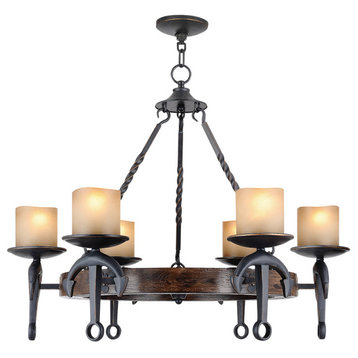 Livex Lighting 4866 Cape May 6 Light 1 Tier Chandelier - Olde Bronze