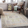 Bodrum BDM-2337 Traditional Light Green 5'3"x7'3" Area Rug