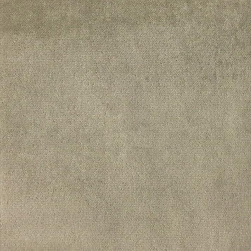 Byron Premium Plush Sateen Velvet Fabric, Linen