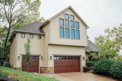 Inspiration for a craftsman exterior home remodel in Kansas City