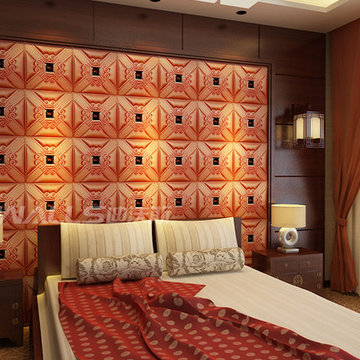 Gorgeous and luxurious 3D leather wall panel