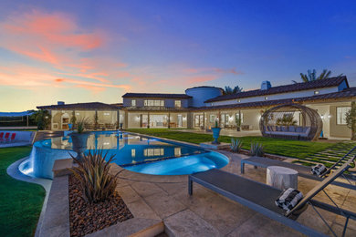 Pool - farmhouse pool idea in Other
