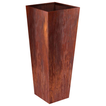 Corten Steel Tapered Planter