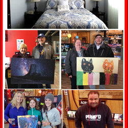 Zippy Customers - Mixed Media Art