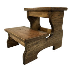 Wooden Bed Steps Houzz Wood 2 Step Stool Espresso