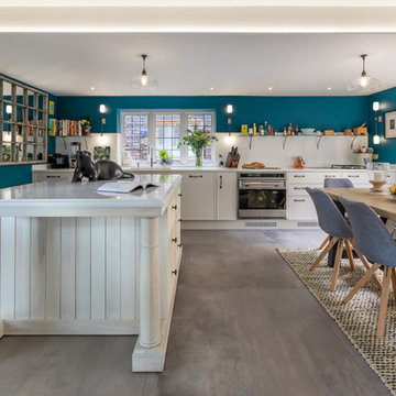 MeThD Kitchen with bespoke movable island, Marlow