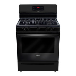 Bosch 300 Series 30" Gas Freestanding Range, Black | HGS3063UC - Gas Ranges And Electric Ranges