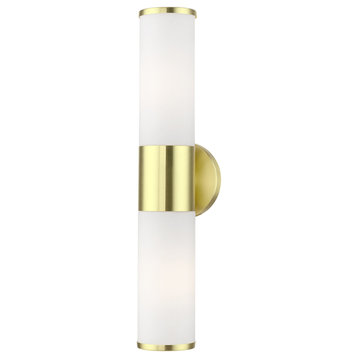 Livex Lighting 16562 Lindale 2 Light 4"W Commercial Vanity Light - Satin Brass