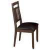 Jofran Slat Back Side Chair in Lewis Oak (set of 2)