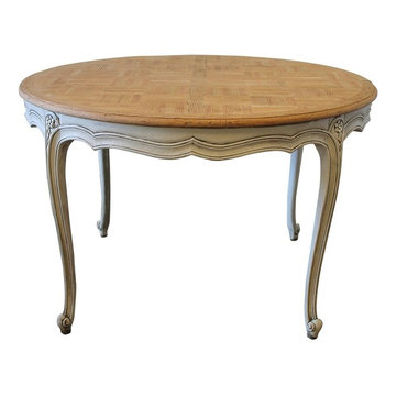 20th Century French Provincial Parquetry Dining Table