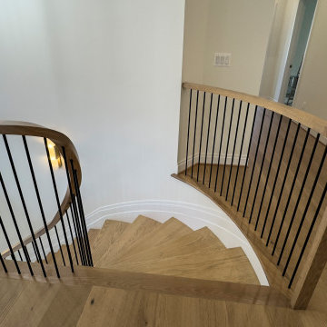 Project #144 | Slightly Curved Transitional Staircase